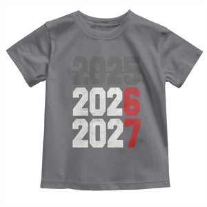 Funny 67 New Year Toddler T Shirt Happy New Year 2026 2027 Sports Jersey Number TS11 Charcoal Print Your Wear