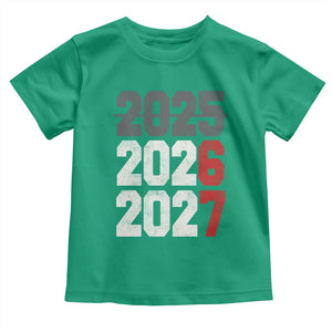 Funny 67 New Year Toddler T Shirt Happy New Year 2026 2027 Sports Jersey Number TS11 Irish Green Print Your Wear