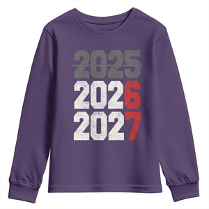 Funny 67 New Year Youth Sweatshirt Happy New Year 2026 2027 Sports Jersey Number TS11 Purple Print Your Wear