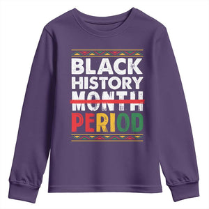 Funny Black History Period Youth Sweatshirt Pride African TS11 Purple Print Your Wear
