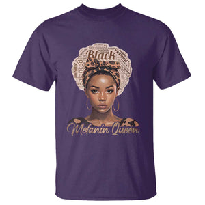 Melanin Queen T Shirt Proud African American Black Pride TS11 Purple Print Your Wear