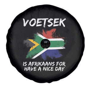 Funny Voetsek Is Afrikaans For Have A Nice Day Spare Tire Cover Vintage Saffa Flag TS11 Print Your Wear