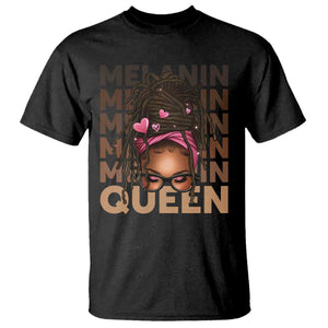 African American Pride T Shirt Melanin Queen Afro Messy Bun TS11 Black Print Your Wear