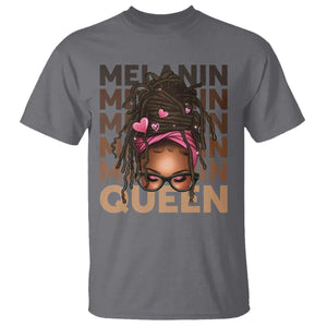African American Pride T Shirt Melanin Queen Afro Messy Bun TS11 Charcoal Print Your Wear