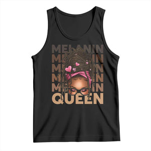 African American Pride Tank Top Melanin Queen Afro Messy Bun TS11 Black Print Your Wear
