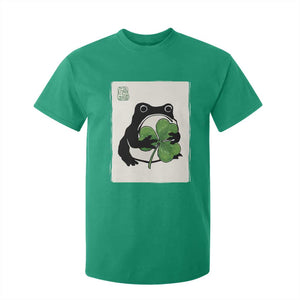 Funny Grumpy Frog Japanese St Patricks Day T Shirt For Kid TS11 Irish Green Print Your Wear