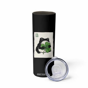 Funny Grumpy Frog Japanese St Patricks Day Skinny Tumbler TS11 Print Your Wear