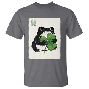 Funny Grumpy Frog Japanese St Patricks Day T Shirt TS11 Charcoal Print Your Wear
