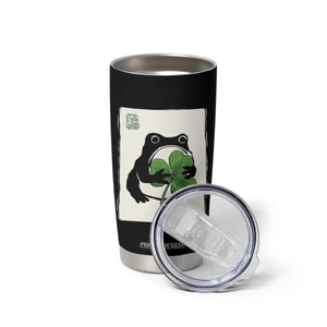 Funny Grumpy Frog Japanese St Patricks Day Tumbler Cup TS11 Print Your Wear