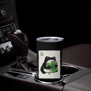 Funny Grumpy Frog Japanese St Patricks Day Tumbler Cup TS11 Print Your Wear