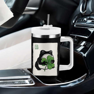 Funny Grumpy Frog Japanese St Patricks Day Tumbler With Handle TS11 Print Your Wear