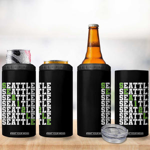 Seattle Fan 12 Athletic Number 4 in 1 Can Cooler Tumbler City Football Game Day TS11 Print Your Wear