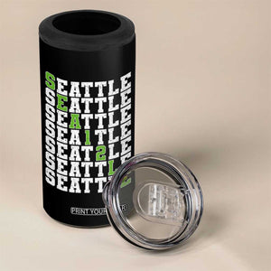 Seattle Fan 12 Athletic Number 4 in 1 Can Cooler Tumbler City Football Game Day TS11 Print Your Wear