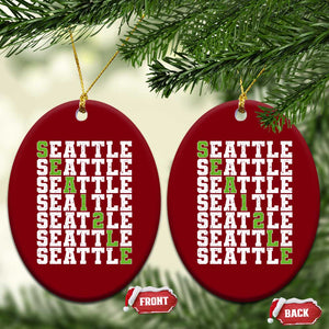 Seattle Fan 12 Athletic Number Ceramic Ornament City Football Game Day TS11 Print Your Wear
