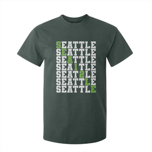 Seattle Fan 12 Athletic Number T Shirt For Kid City Football Game Day TS11 Dark Forest Green Print Your Wear