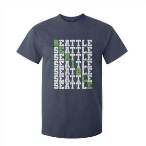 Seattle Fan 12 Athletic Number T Shirt For Kid City Football Game Day TS11 Navy Print Your Wear
