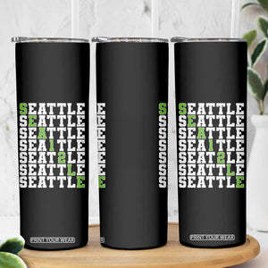 Seattle Fan 12 Athletic Number Skinny Tumbler City Football Game Day TS11 Print Your Wear
