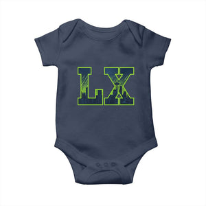 Seattle LX Game Day Washington Space Needle Skyline Baby Onesie TS11 Navy Print Your Wear