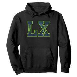 Seattle LX Game Day Washington Space Needle Skyline Hoodie TS11 Black Print Your Wear