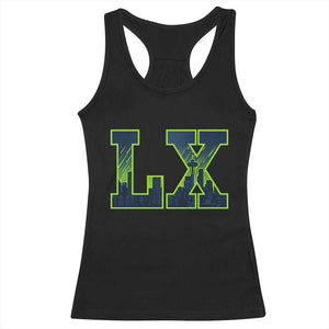 Seattle LX Game Day Washington Space Needle Skyline Racerback Tank Top TS11 Black Print Your Wear