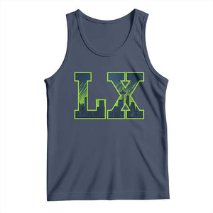 Seattle LX Game Day Washington Space Needle Skyline Tank Top TS11 Navy Print Your Wear