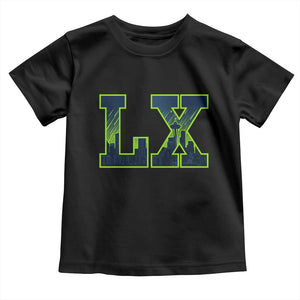Seattle LX Game Day Washington Space Needle Skyline Toddler T Shirt TS11 Black Print Your Wear