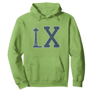 Seattle LX Game Day Washington Space Needle Sport Fan Hoodie TS11 Lime Print Your Wear