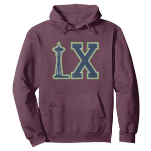 Seattle LX Game Day Washington Space Needle Sport Fan Hoodie TS11 Maroon Print Your Wear