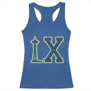 Seattle LX Game Day Washington Space Needle Sport Fan Racerback Tank Top TS11 Royal Blue Print Your Wear