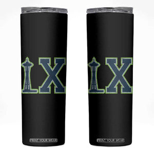 Seattle LX Game Day Washington Space Needle Sport Fan Skinny Tumbler TS11 Black Print Your Wear