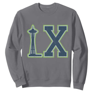 Seattle LX Game Day Washington Space Needle Sport Fan Sweatshirt TS11 Charcoal Print Your Wear