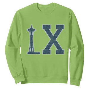 Seattle LX Game Day Washington Space Needle Sport Fan Sweatshirt TS11 Lime Print Your Wear