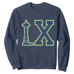 Seattle LX Game Day Washington Space Needle Sport Fan Sweatshirt TS11 Navy Print Your Wear
