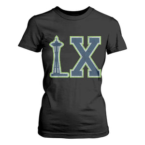 Seattle LX Game Day Washington Space Needle Sport Fan T Shirt For Women TS11 Black Print Your Wear