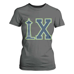 Seattle LX Game Day Washington Space Needle Sport Fan T Shirt For Women TS11 Dark Heather Print Your Wear