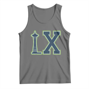 Seattle LX Game Day Washington Space Needle Sport Fan Tank Top TS11 Black Heather Print Your Wear