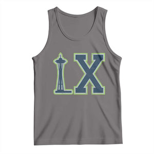 Seattle LX Game Day Washington Space Needle Sport Fan Tank Top TS11 Deep Heather Print Your Wear
