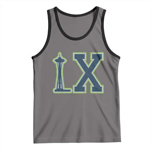 Seattle LX Game Day Washington Space Needle Sport Fan Tank Top TS11 Deep Heather Black Print Your Wear