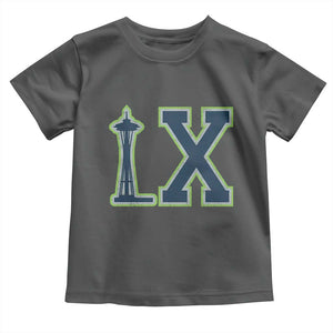 Seattle LX Game Day Washington Space Needle Sport Fan Toddler T Shirt TS11 Dark Heather Print Your Wear
