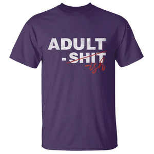 Funny Adultish 18th Birthday T Shirt Adult Shit 18 Years Old Joke TS11 Purple Print Your Wear