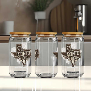 Battle of San Jacinto 1836 Texas History Independence Day Glass Can TS11 Print Your Wear