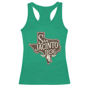 Battle of San Jacinto 1836 Texas History Independence Day Racerback Tank Top TS11 Irish Green Print Your Wear