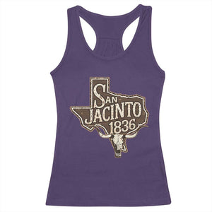 Battle of San Jacinto 1836 Texas History Independence Day Racerback Tank Top TS11 Purple Print Your Wear