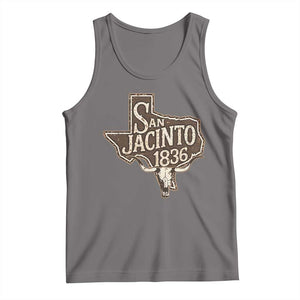 Battle of San Jacinto 1836 Texas History Independence Day Tank Top TS11 Deep Heather Print Your Wear