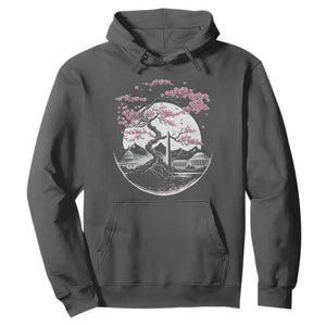 Washington DC Cherry Blossoms Monuments Memorials Japanese Style Hoodie TS11 Dark Heather Print Your Wear