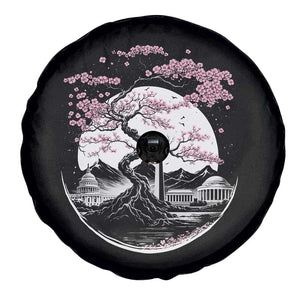 Washington DC Cherry Blossoms Monuments Memorials Japanese Style Spare Tire Cover TS11 Print Your Wear