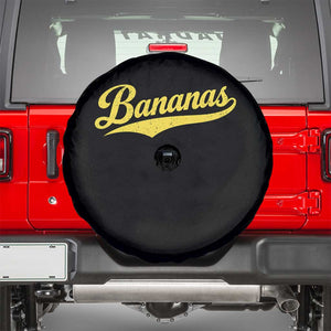 Bananas Retro Throwback Baseball Sport Lover Spare Tire Cover TS11 Black Print Your Wear