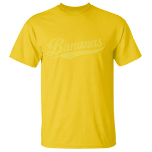 Bananas Retro Throwback Baseball Sport Lover T Shirt TS11 Daisy Print Your Wear