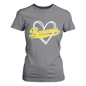 Bananas Vintage Heart Baseball Fan Game Day T Shirt For Women TS11 Charcoal Print Your Wear