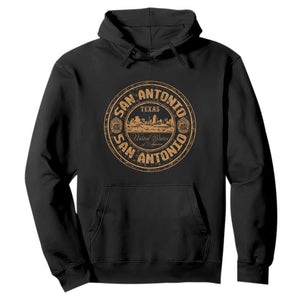 San Antonio Texas TX Vintage Souvenir Texan Pride Hoodie TS11 Black Print Your Wear